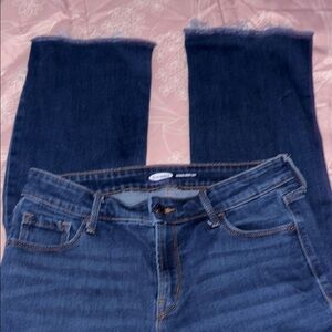 Old Navy Blue Ankle Cropped Jeans